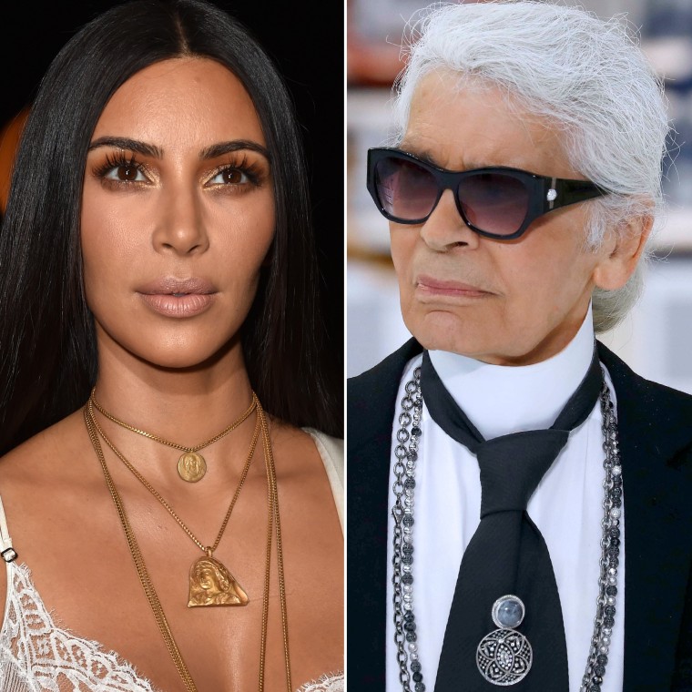 Image: Kim Kardashian and Karl Lagerfeld