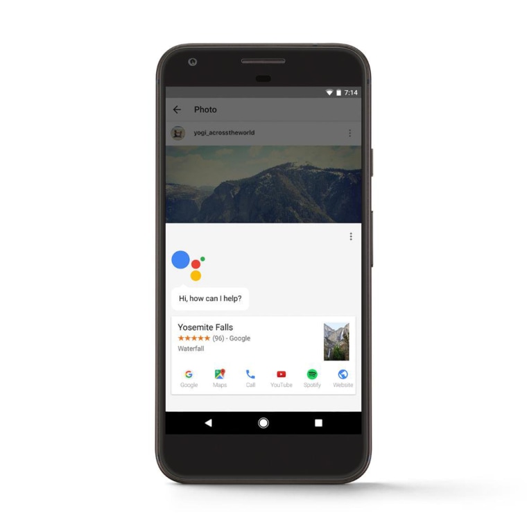 Image: Google's new phone Pixel features Google Assistant