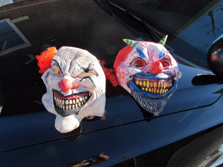 These masks were found after police in in Fair Lawn, New Jersey, a Toyota Tundra that had reportedly been following another car early Wednesday, police said.