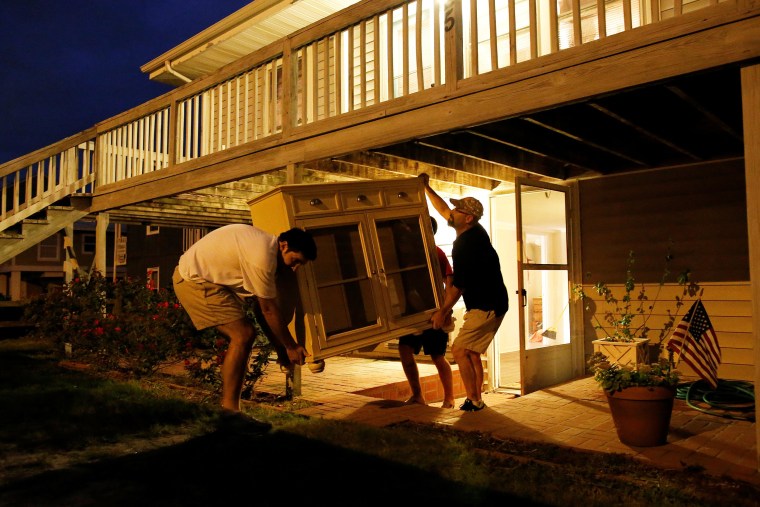 Image: anticipation of Hurricane Matthew in Garden City Beach