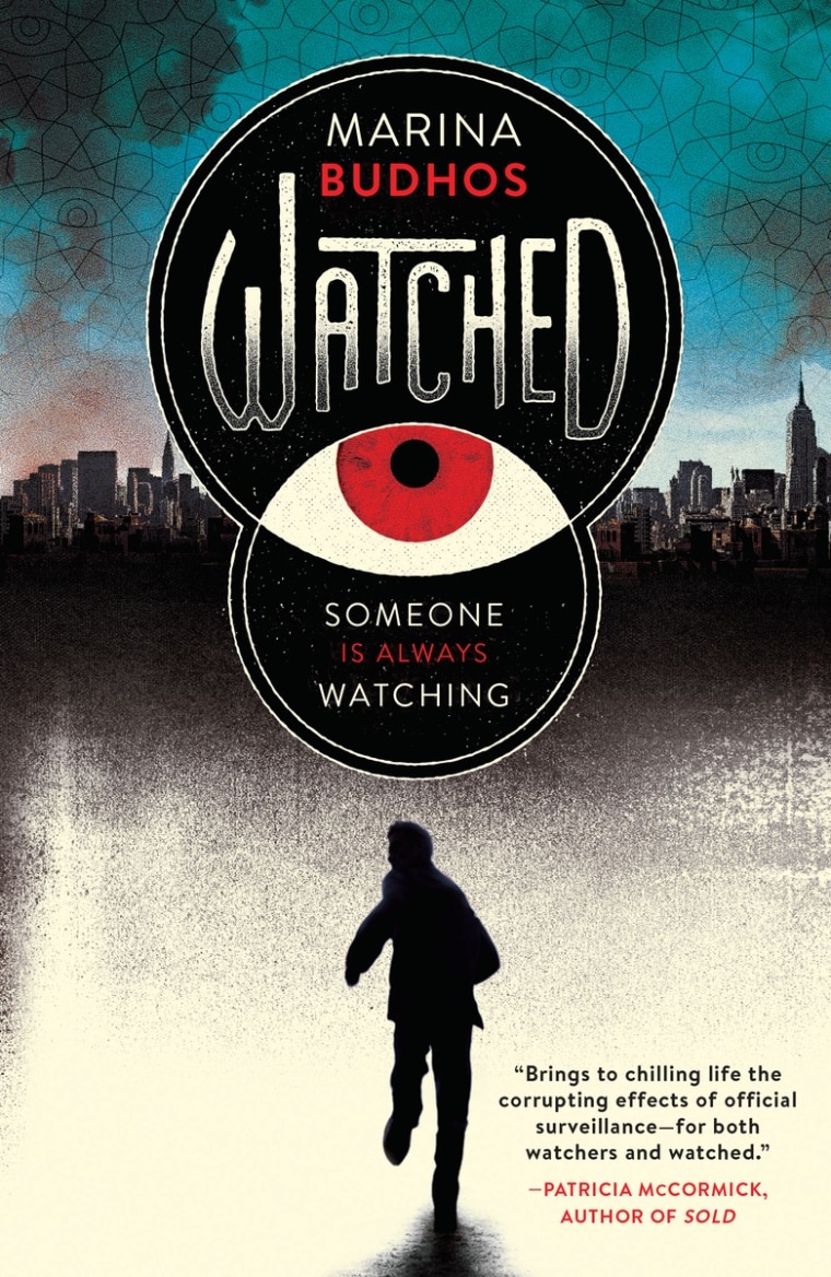 The cover art for "Watched," a new book by Marina Budhos.