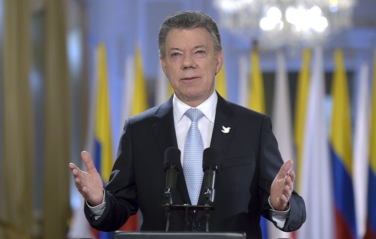 Image: Colombian President Juan Manuel Santos