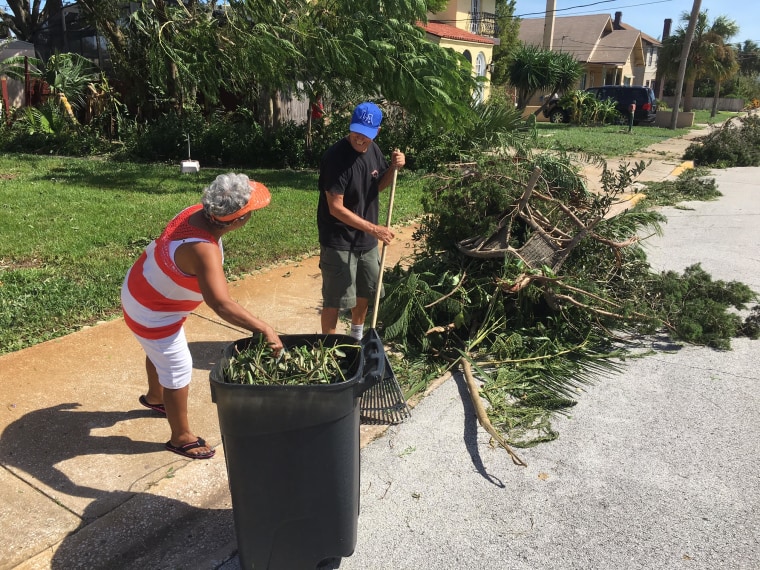 Mariscal's clearing out debris