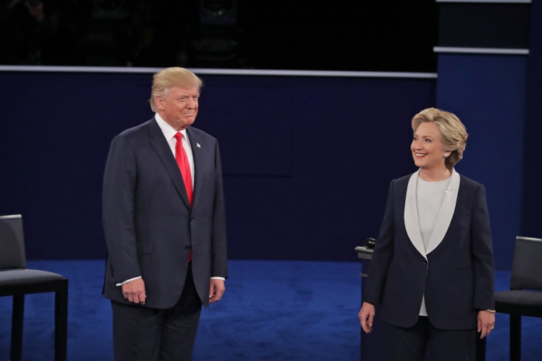 Image: Candidates Hillary Clinton And Donald Trump Hold Second Presidential Debate At Washington University