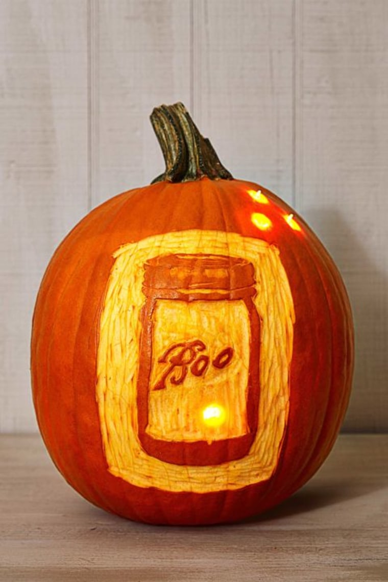 Boo jar pumpkin