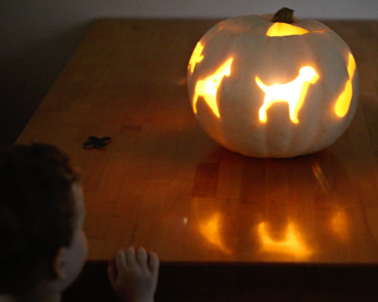 Cookie cutter pumpkin