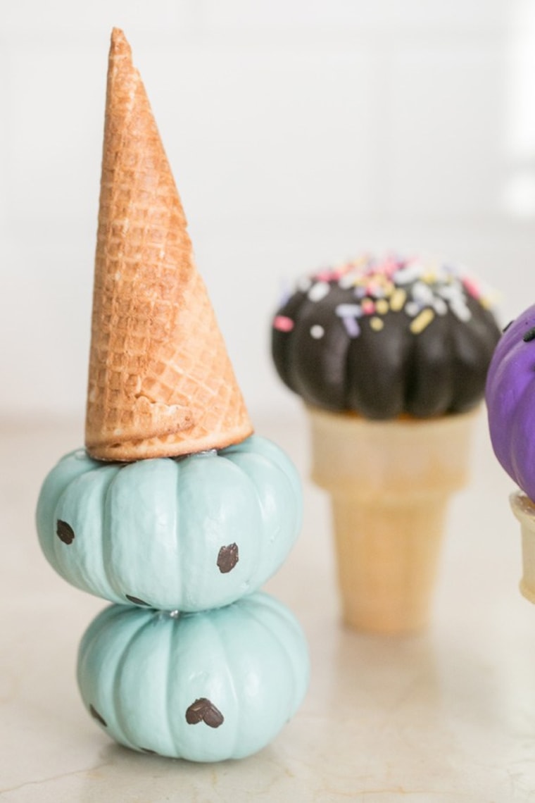 Ice cream pumpkins