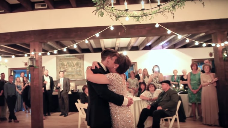 Mother with MS shares dance with son at his wedding