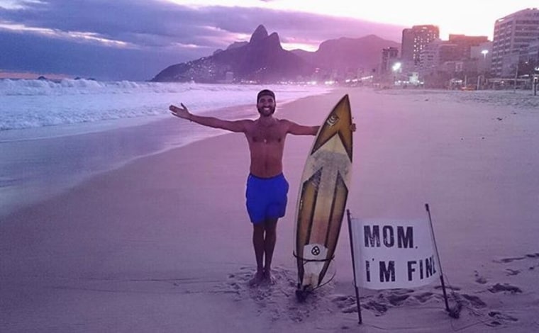 World Traveler Assures Mom Hes Safe With Hilarious Mom Im Fine