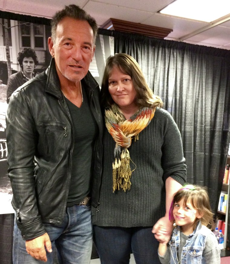 5-year-old Juniper French meets Bruce Springsteen