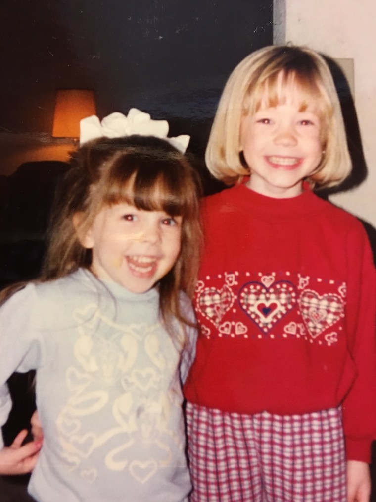 Tara and Carly as kids