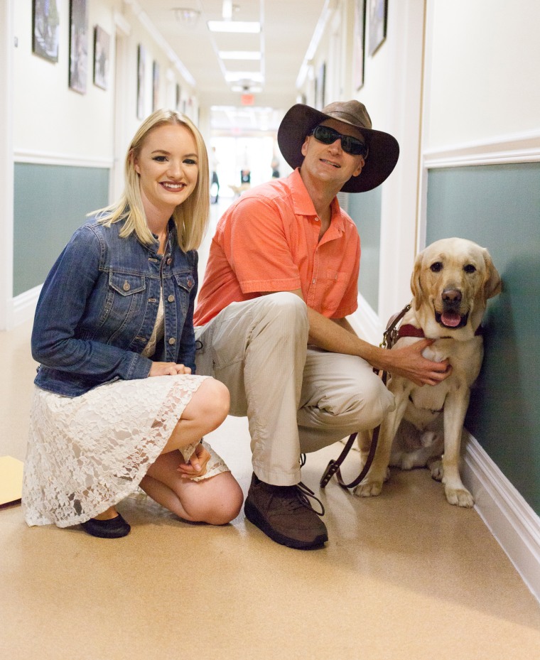 TODAY's first puppy with a purpose, Wrangler, graduates to become a full-time guide dog