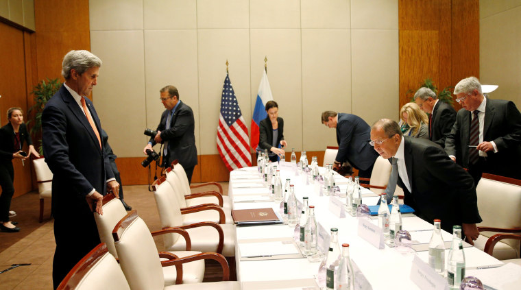 Image: Kerry meets Russian Foreign Minister Sergei Lavrov in Geneva to discuss Syria