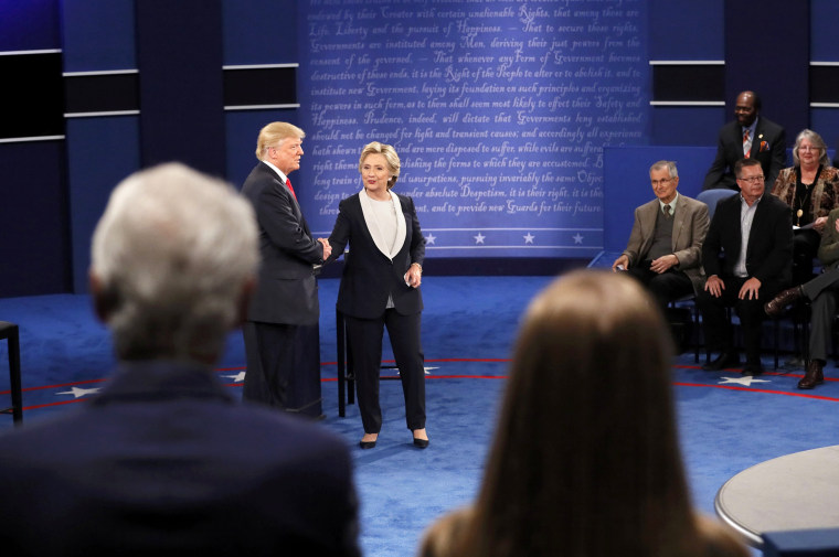 Image: Trump and Clinton