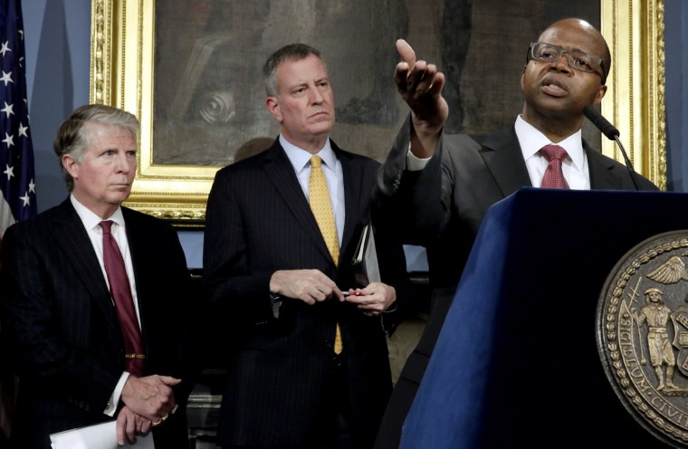 Ken Thompson, Cyrus Vance Jr., Bill deBlasio