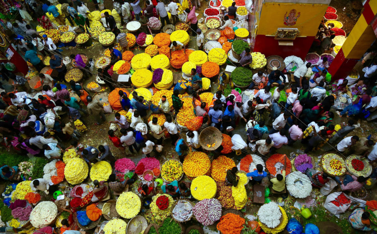 Image: Durga Puja festival preparation in India