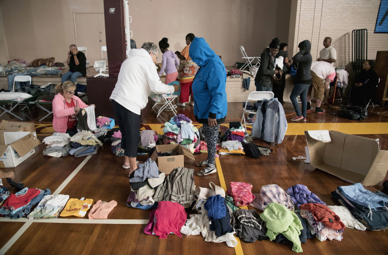 Image: People displaced by North Carolina Flooding