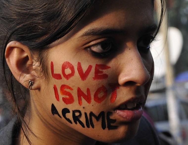 LGBT Activists And Supporters Protest Against Supreme Court's Verdict On Section 377 of IPC