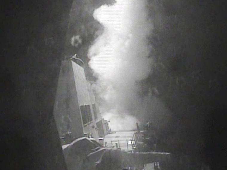 Image: USS Nitze launches strike against sites in Yemen