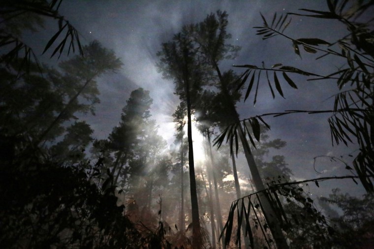 Image: Fires ignited to clear land for plantations burn in Lembah Seulawah