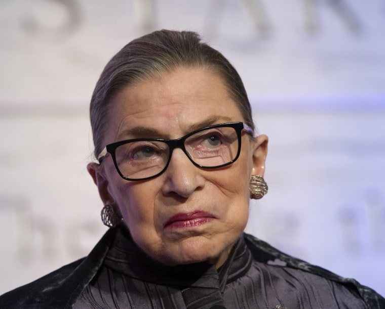 In this June 1, 2016, file photo, Supreme Court Justices Ruth Bader Ginsburg speaks in Washington. Ginsburg says the Supreme Court shut down tactics used by opponents of abortion and affirmative action in higher education in two major cases the justices decided at the end of their term. Ginsburg says in an interview with The Associated Press that she doesn't soon expect to see any more of those cases.