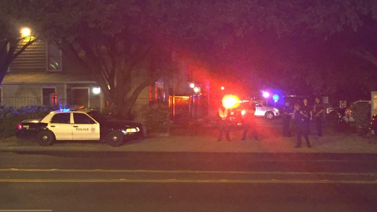 Image: Police activity at the scene in Austin, Texas.