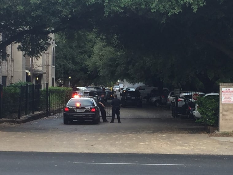 Image: Police activity at the scene in Austin, Texas.