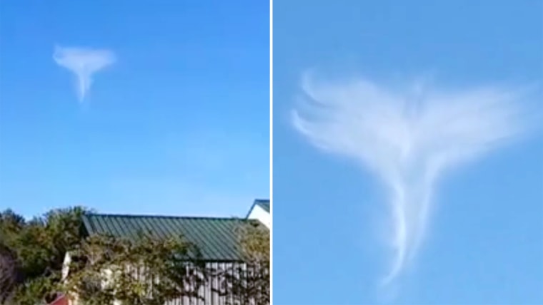Cloud appears to look like an angel in Camden, South Carolina