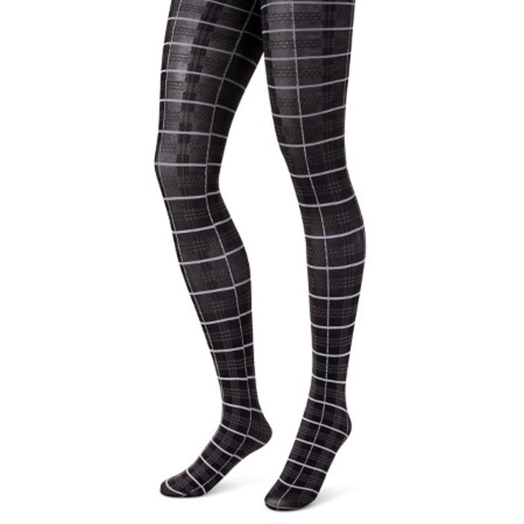 Gipsy checkerboard tights in black