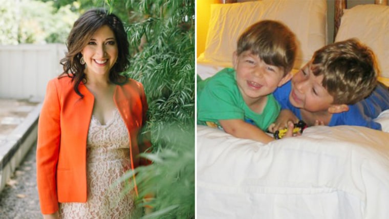 Randi Zuckerberg and her two young sons