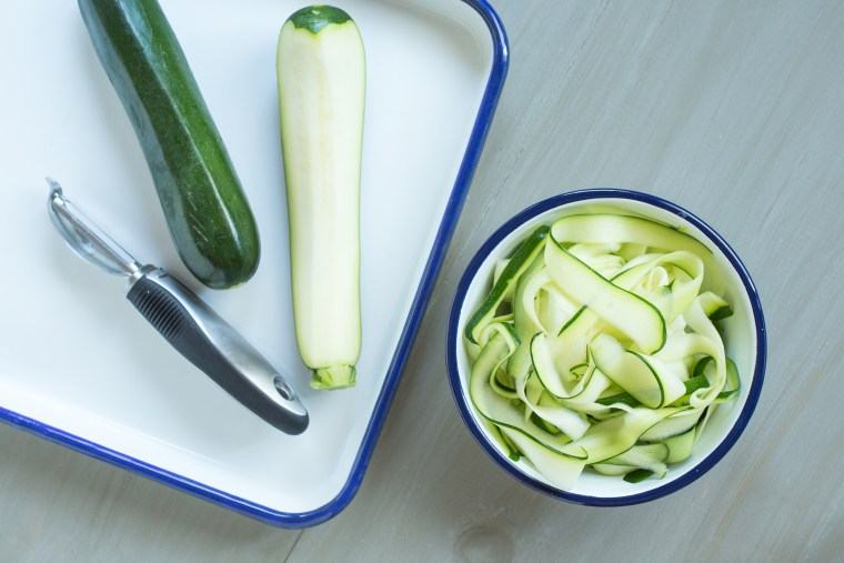 Vegetable peeler hacks: Use a vegetable peeler to make zoodles instead of using a spiralizer