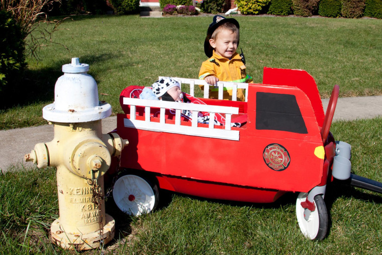 Firefighter and dalmatian costume