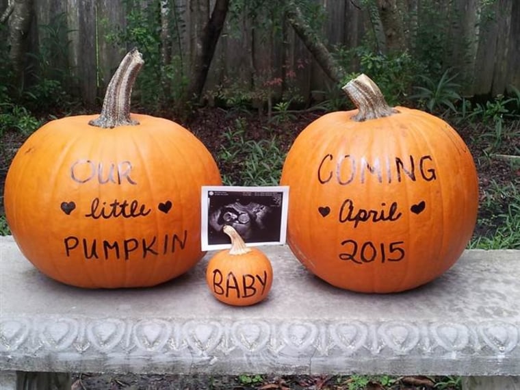 Halloween pregnancy announcement