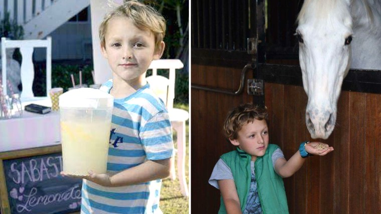 Sabastian Lucas, worked a lemonade stand for two years and saved $3000 to buy a pony