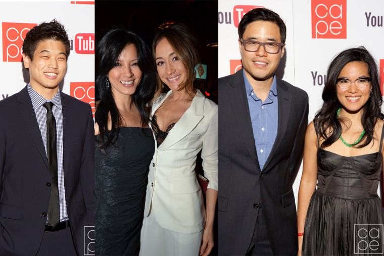 Ki Hong Lee, Kelly Hu, Maggie Q, Randall Park, Ali Wong at CAPE's 2011 gala