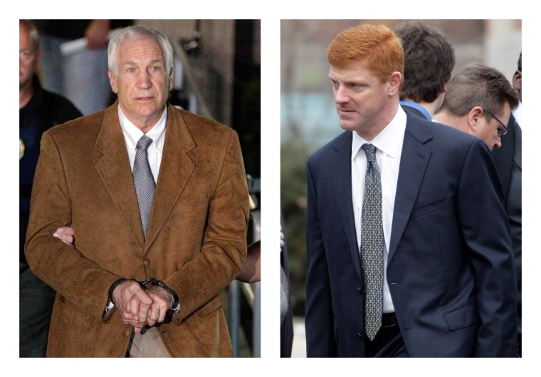 Image: Jerry Sandusky and Mike McQueary in 2012