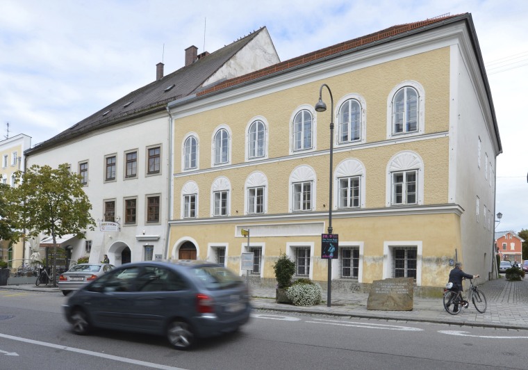 Image: Adolf Hitler's birth house in Braunau am Inn, Austria