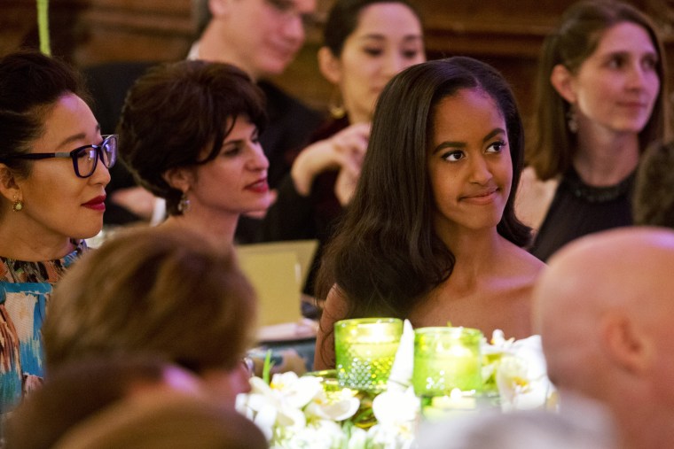 Image: Malia Obama attends the state dinner for Canadian Prime Minister