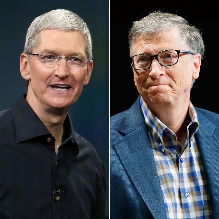 Image: Tim Cook; Bill Gates