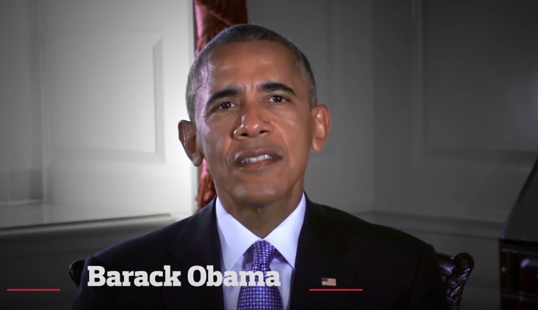 Pres. Barack Obama speaking in a Spanish-language campaign ad for Patrick Murphy, D-Fl.