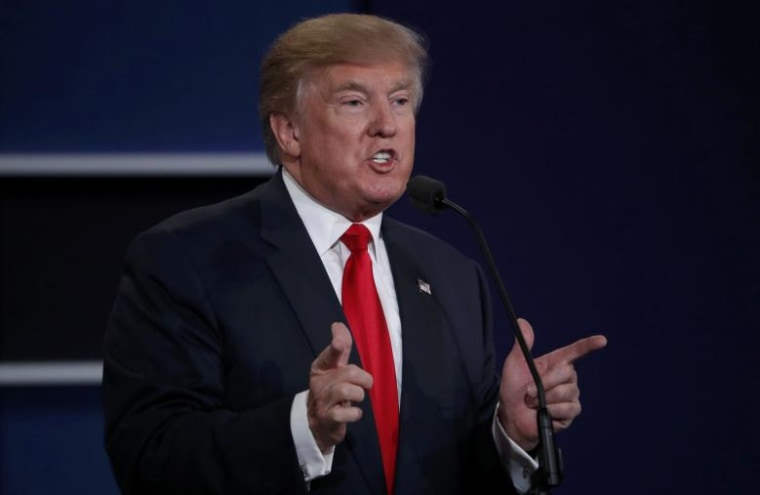 Republican U.S. presidential nominee Donald Trump speaks during the third and final 2016 presidential campaign debate at UNLV in Las Vegas