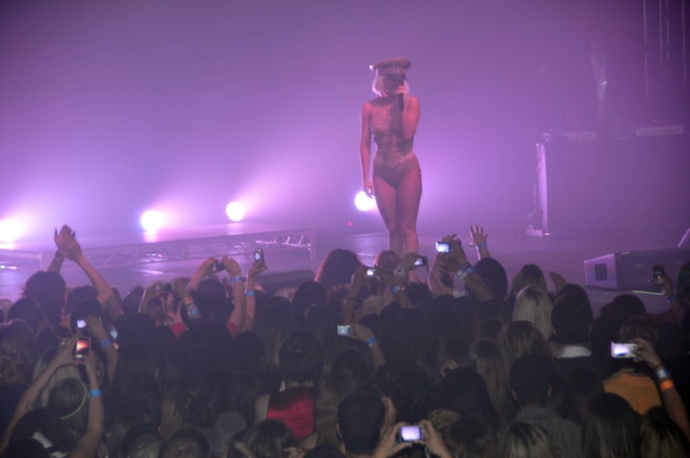 Lady Gaga performing at the annual Dinah Shore Weekend