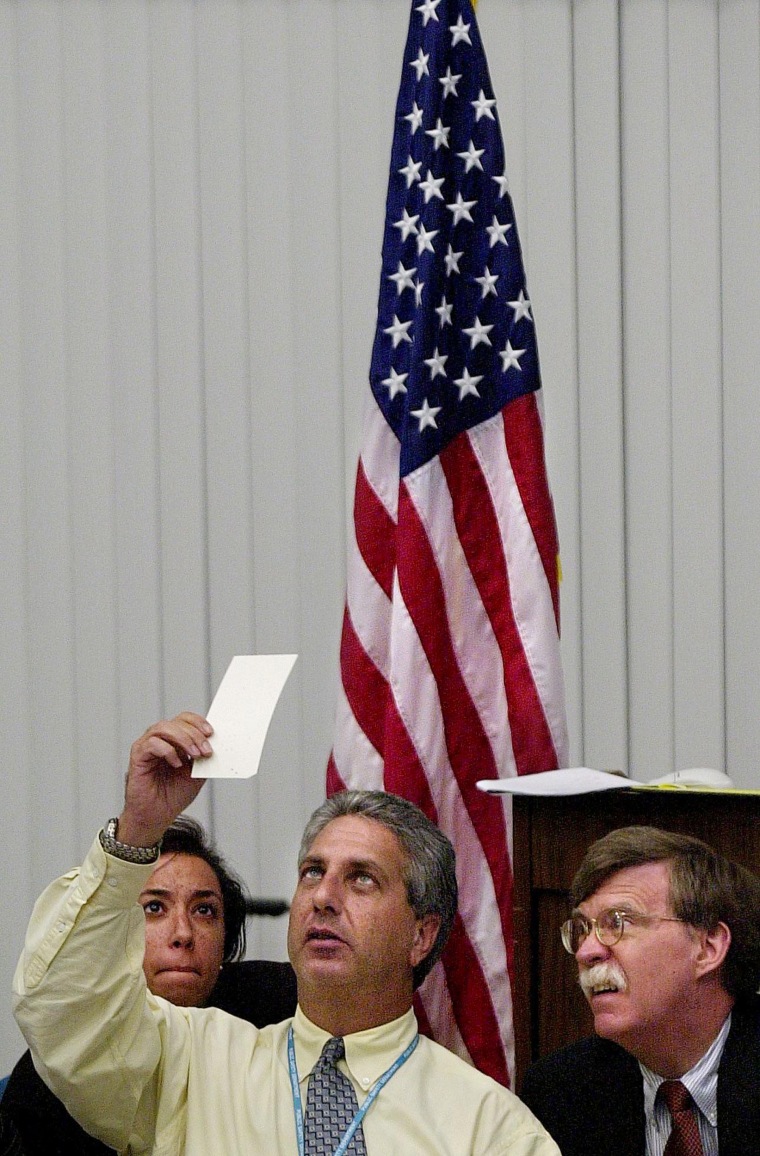 Image: 2000 saw a manual recount of ballots in Florida.