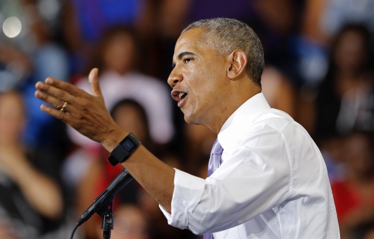 Image: President Obama Campaigns For Hillary Clinton In Florida