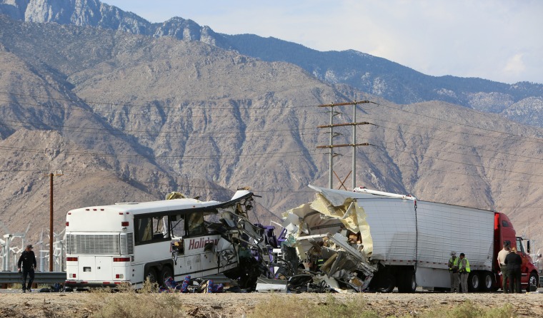 Image: California bus crash