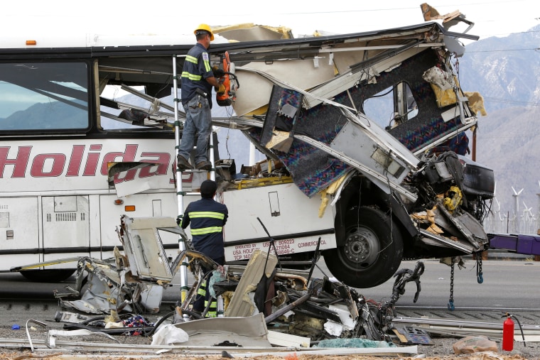 Image: California bus crash