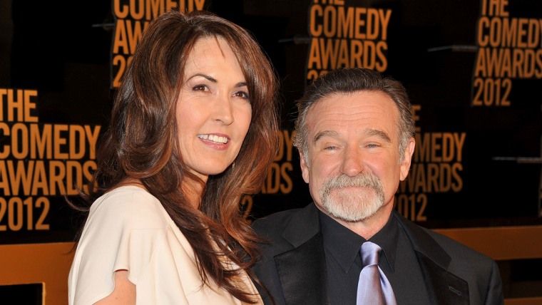 Susan Schneider and Robin Williams