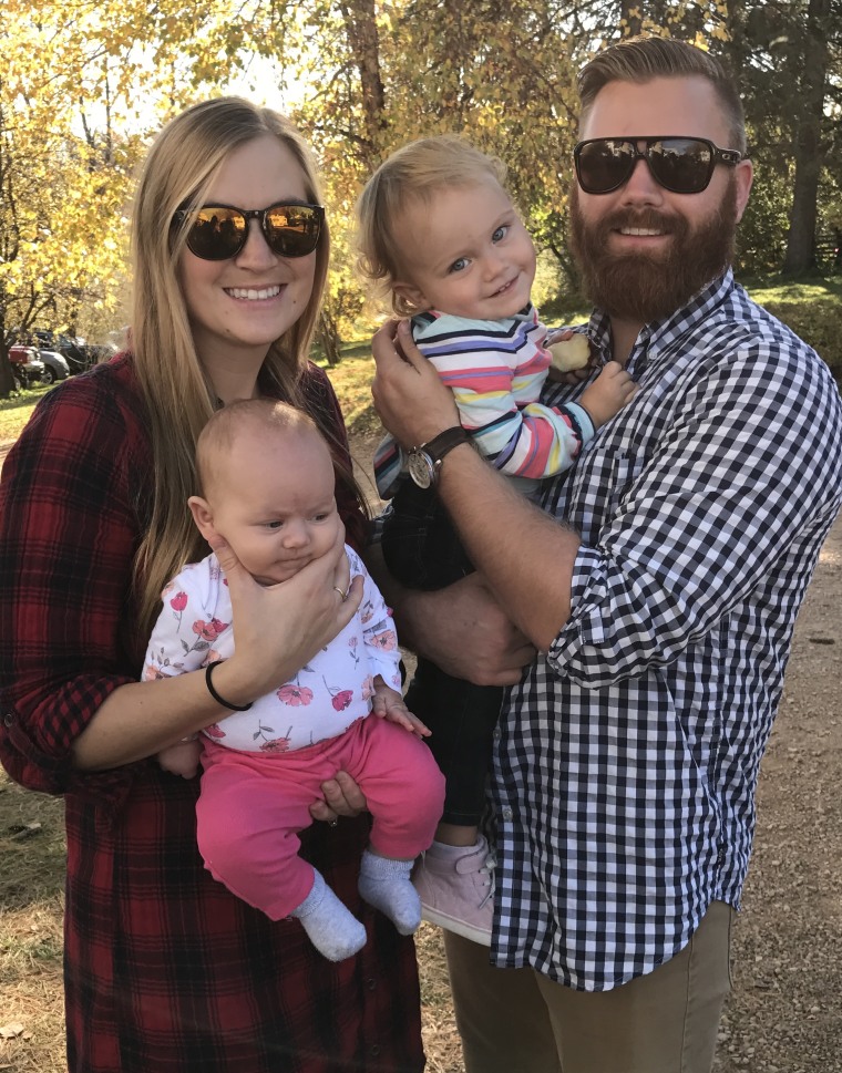 The Vinje family: David, Lauren, Freya and Elowen.