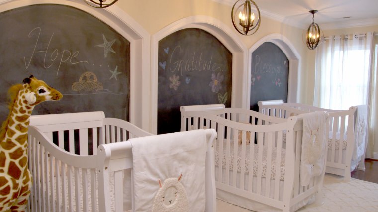 Couple gets much-needed nursery renovation ahead of triplets