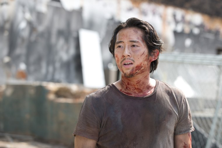 Steven Yeun as Glenn Rhee - The Walking Dead _ Season 6, Episode 7 - Photo Credit: Gene Page/AMC 